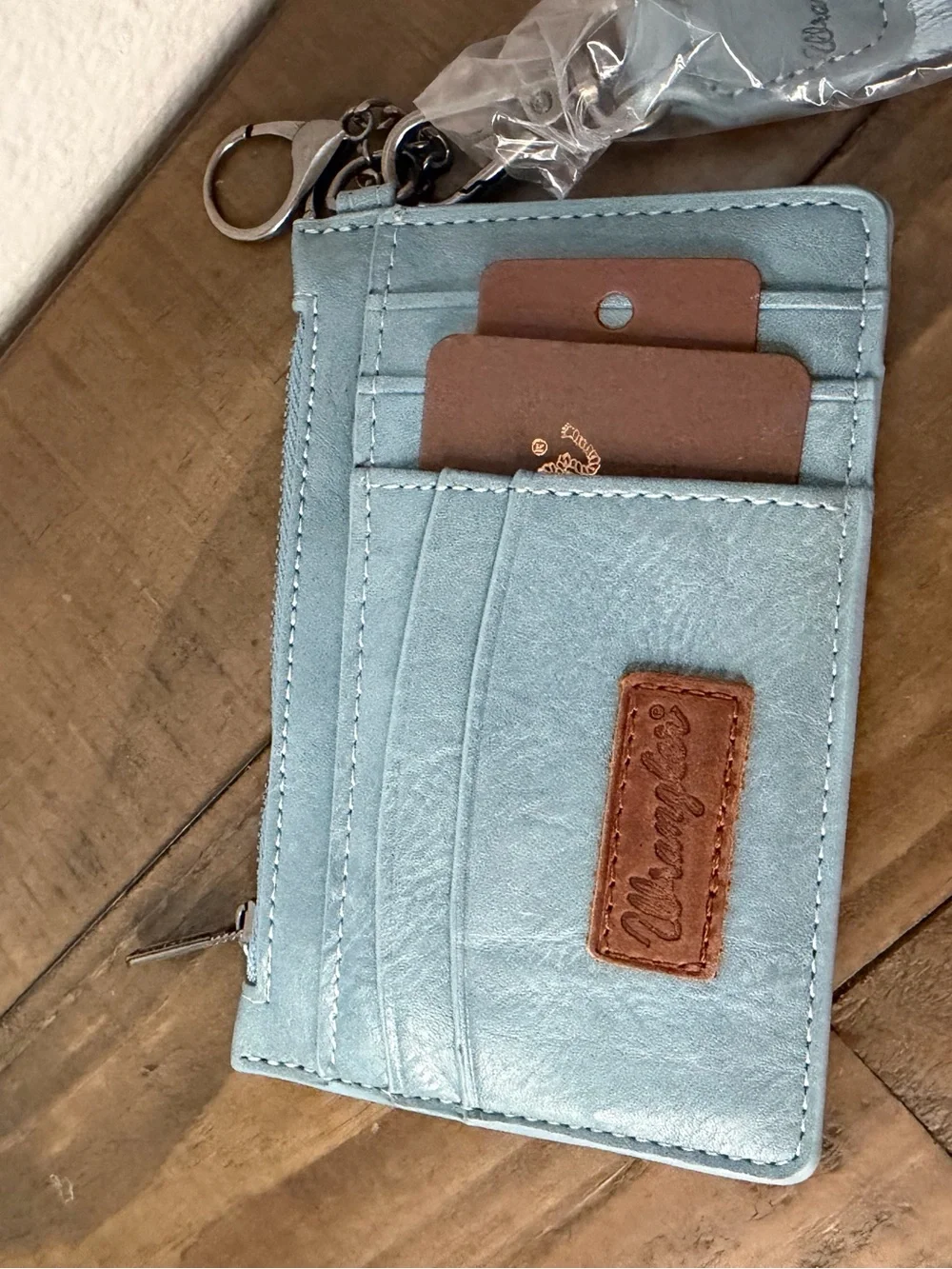Wrangler Montana west blue/grey wallet wristlet new card holder
